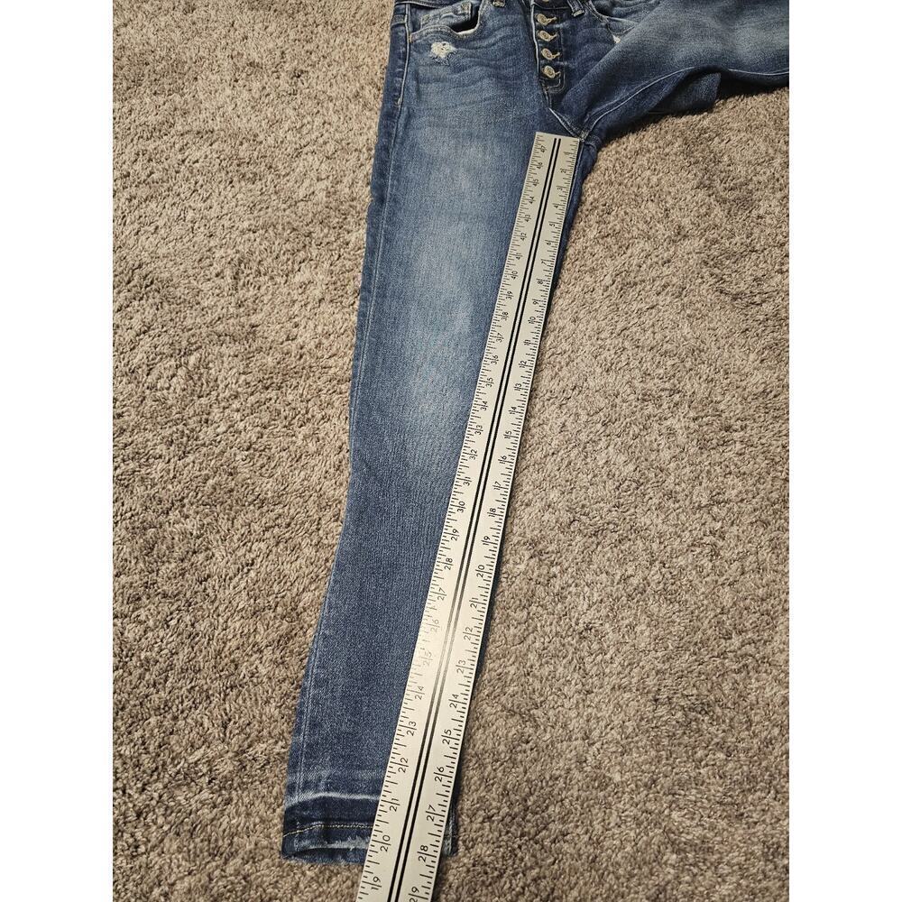 Flying Monkey Jeans Womens 27 Disclosure - High Rise Button Up Ankle Skinny - Picture 7 of 8